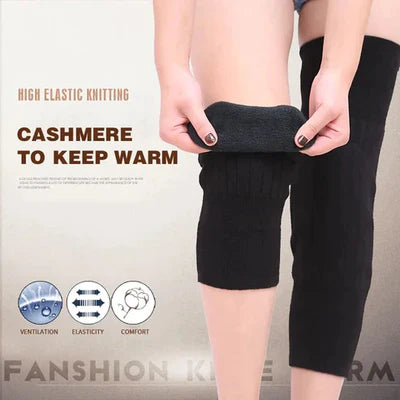 (Pair)Unisex Women Men’s Cashmere Wool Knee Brace Pads