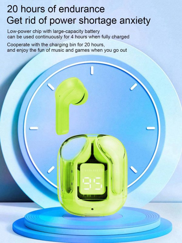 Air 31 Earbuds Wireless Earbuds With Crystal Transparent Case