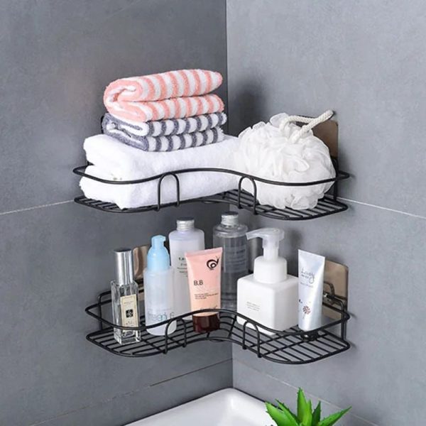 Metal Corner Rack For Bathroom & Kitchen