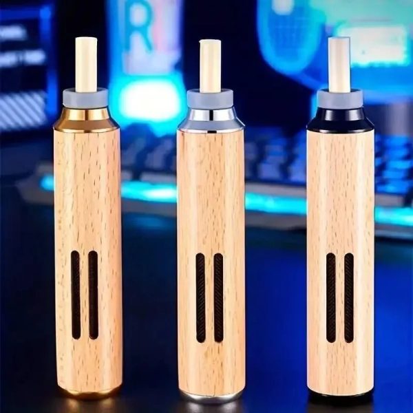 Portable Mobile Ashtray Mini Car Ashtray Anti Soot-flying Cigarette Cover Not Produce Ashes Walnut Wood Cigarette Holder ₨516