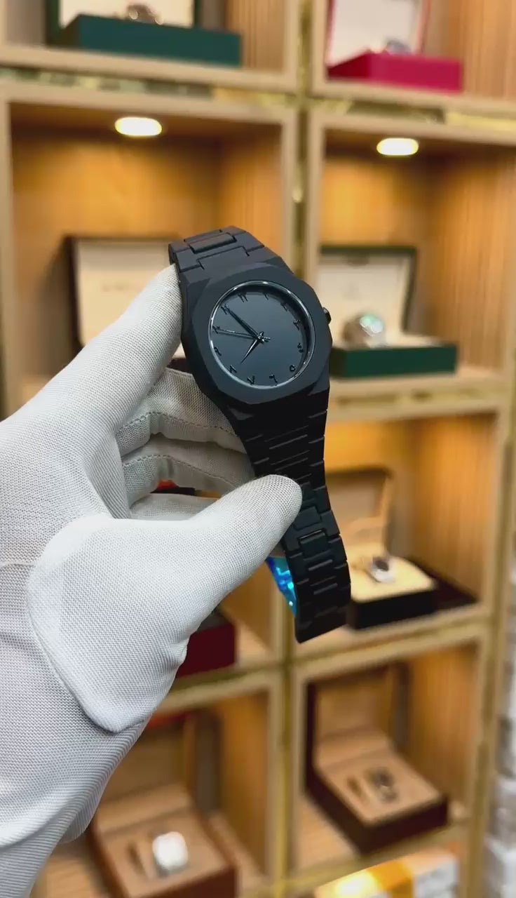 Full Black Aura Quartz Watch