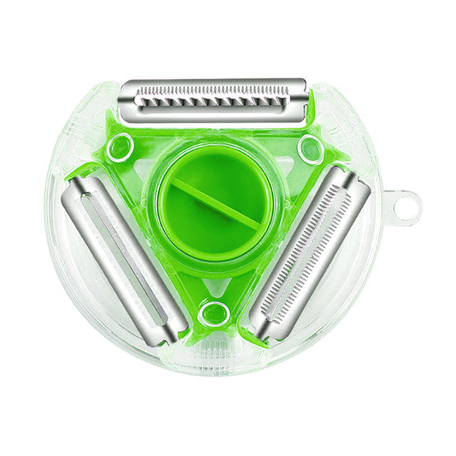 Rotary Vegetable Peeler with 3 Blades